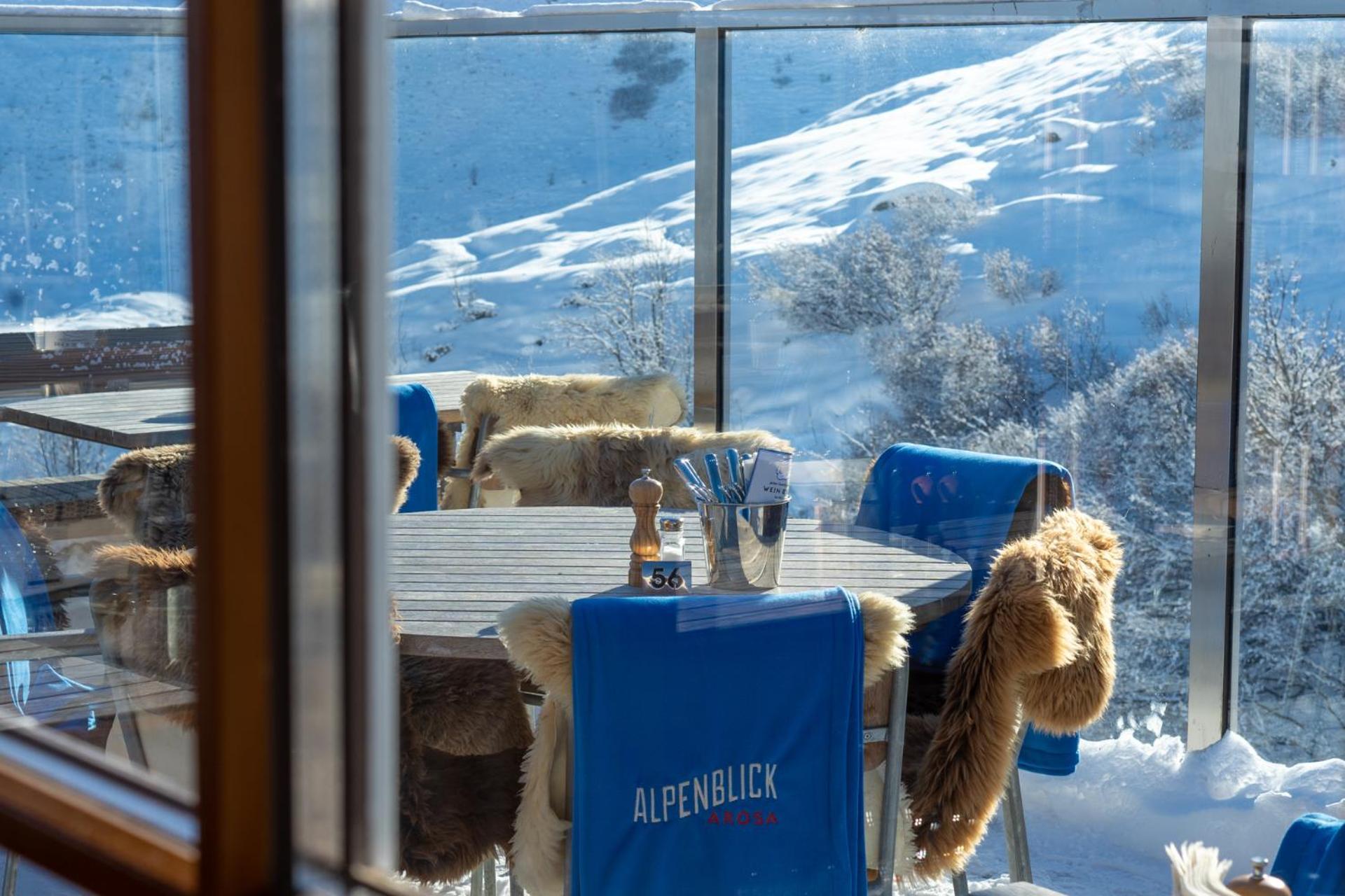 Alpenblick Bergrestaurant & Hotel Arosa Ngoại thất bức ảnh